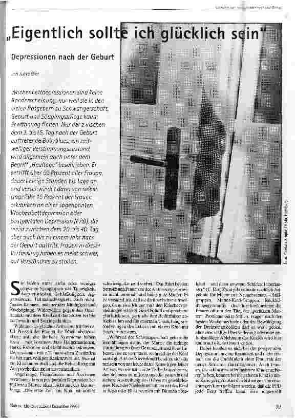 Eigentlich sollte ich glücklich sein Depressionen nach der Geburt