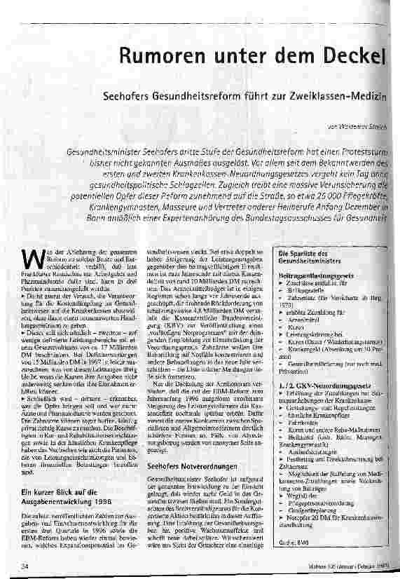 Rumoren unter dem Deckel