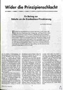 Wider die Prinzipienschlacht Ein Beitrag zur Debatte um die Krankenhaus-Privatisierung