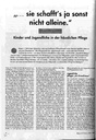 ... sie schaffts ja sonst nicht alleine. Kinder und Jugendliche in der häuslichen Pflege