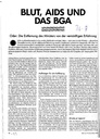 Blut, Aids und das BGA Oder: Die Entfernung des Ministers von der vernünftigen Erfahrung