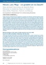 Mensch, Land, Pflege – wie gestaltet sich die Zukunft? Neue zentrale Erkenntnisse der Bedarfe älterer Menschen im ländlichen Raum im Hinblick auf Gesundheit, Prävention, Technik und Bildung
