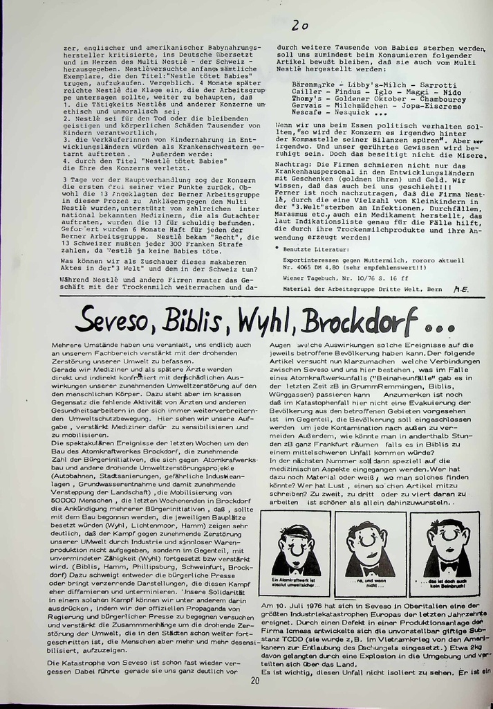 [doc_772870] Seveso > Biblis, ^hl, Brochdorf••. – Zeitschrift für alle Gesundheitsberufe