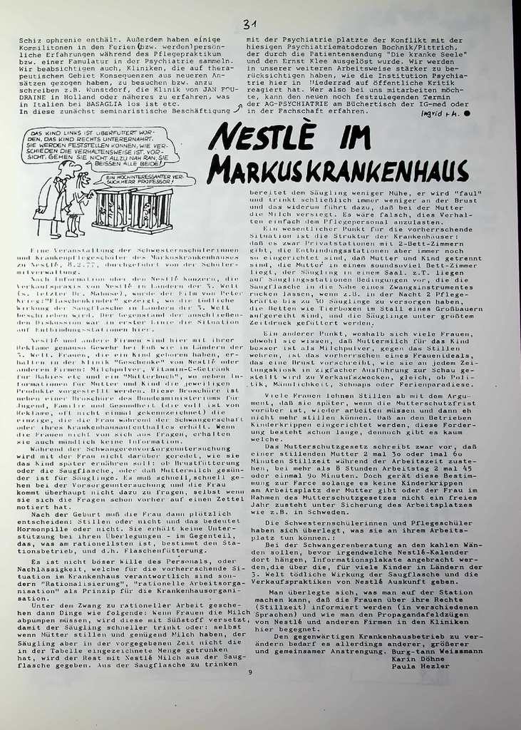 [doc_772876] Nestle im Markuskrankenhaus – Zeitschrift für alle Gesundheitsberufe