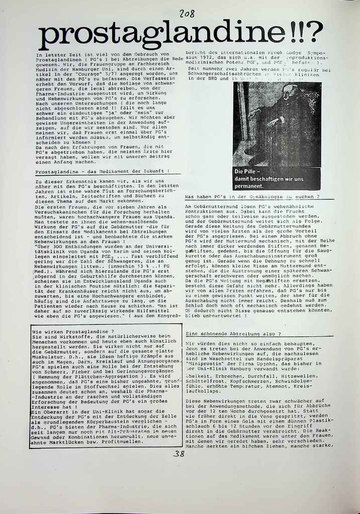 Prostaglandine!? – Zeitschrift für alle Gesundheitsberufe