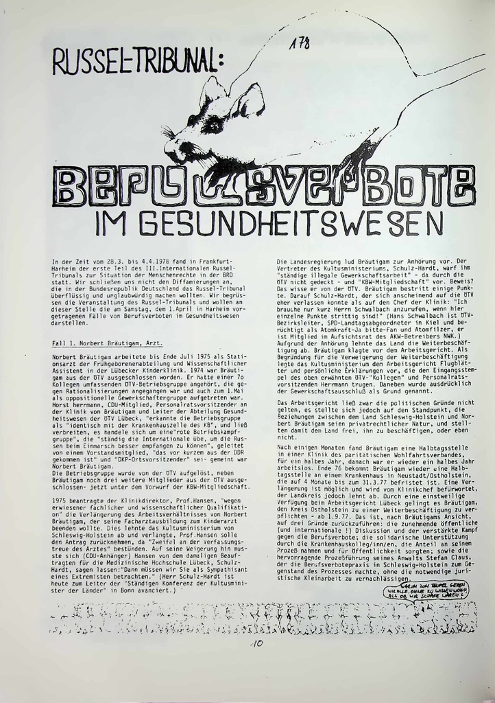 [doc_772963] Berufsverbote im Gesundheitswesen – Zeitschrift für alle Gesundheitsberufe