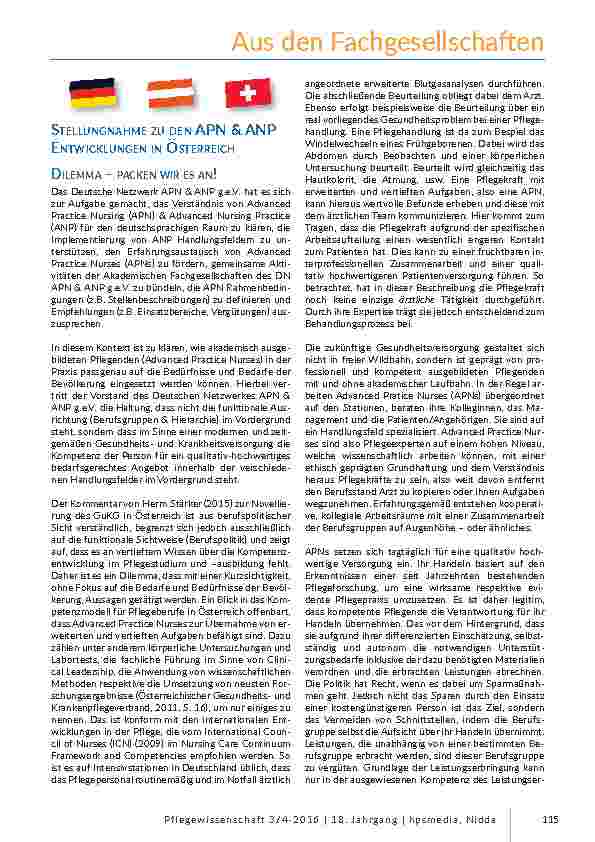 Aus den Fachgesellschaften